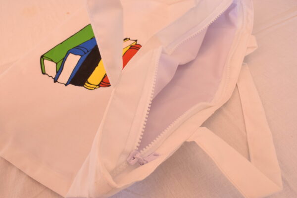Hand Painted Nerd Tote Bag - Image 3