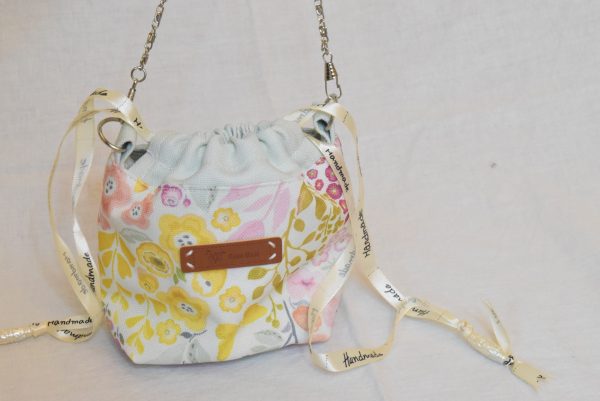 Mini Drawstring Pouch with Metal Strap - Image 5