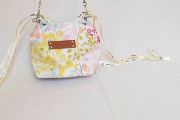Mini Drawstring Pouch with Metal Strap - Image 4