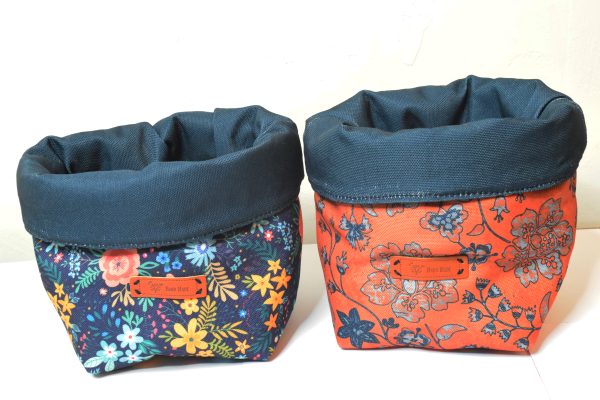 Bakset\ Planter Orange Floral - Image 3