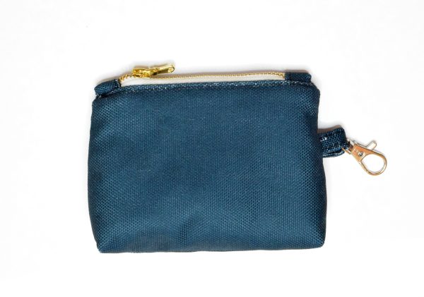 Mini Coin Pouch Dark Blue Plain
