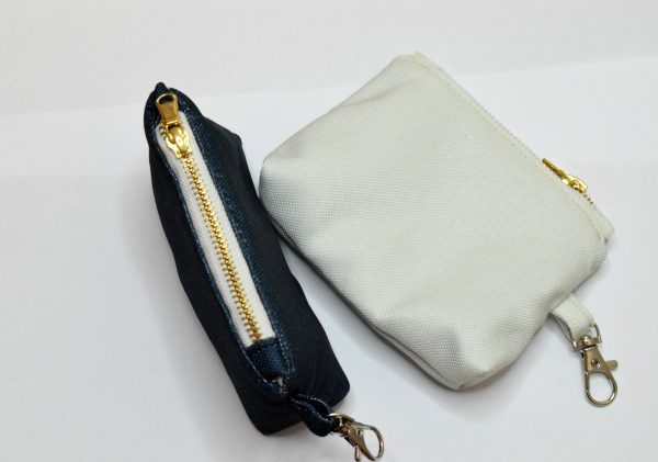 Mini Coin Pouch Dark Blue Plain - Image 3